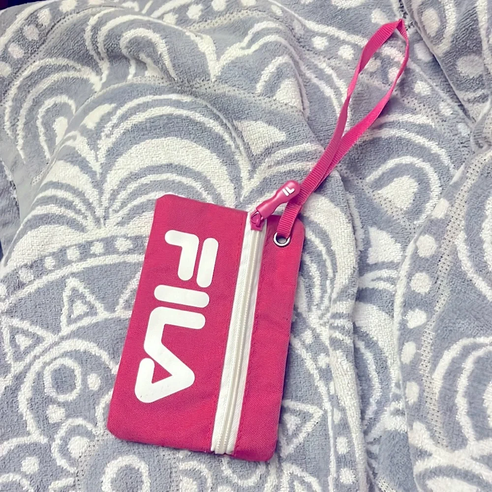 Fila Pink Wristlet Zipper Pouch - Picture 2 of 9
